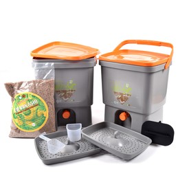 Bokashi Bin Kitchen Waste Bucket Bokashi Starter Kit (Two buckets)