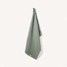 Wild & Stone Hand Towels - 100% Organic Cotton - Moss Green